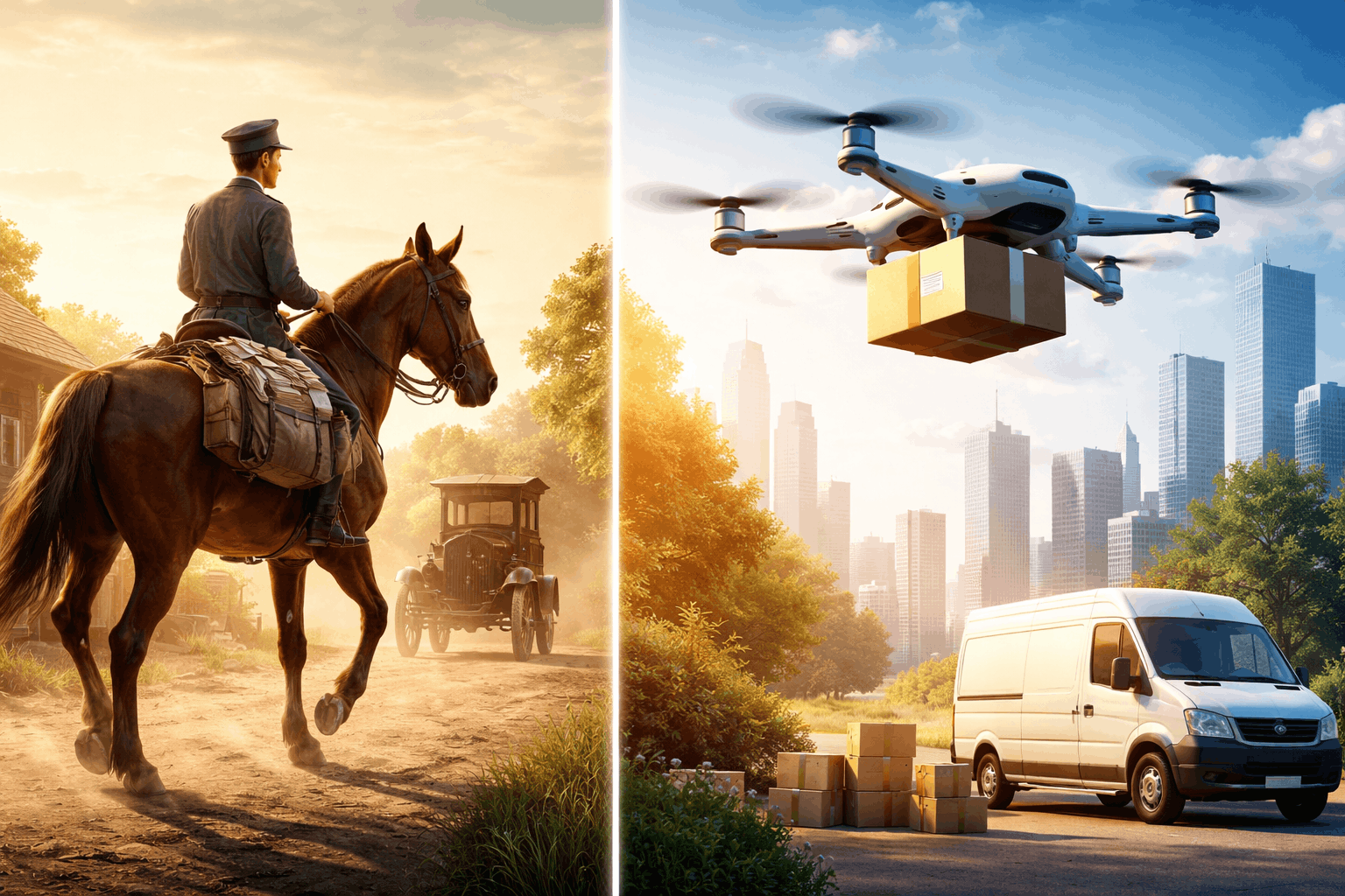 A Evolucao da Logistica Do Cavalo ao Drone 1 - D-Log